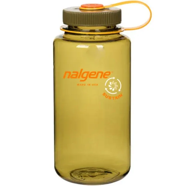 Nalgene Wide Mouth Sustain Water Bottle - 1 qt - Olive