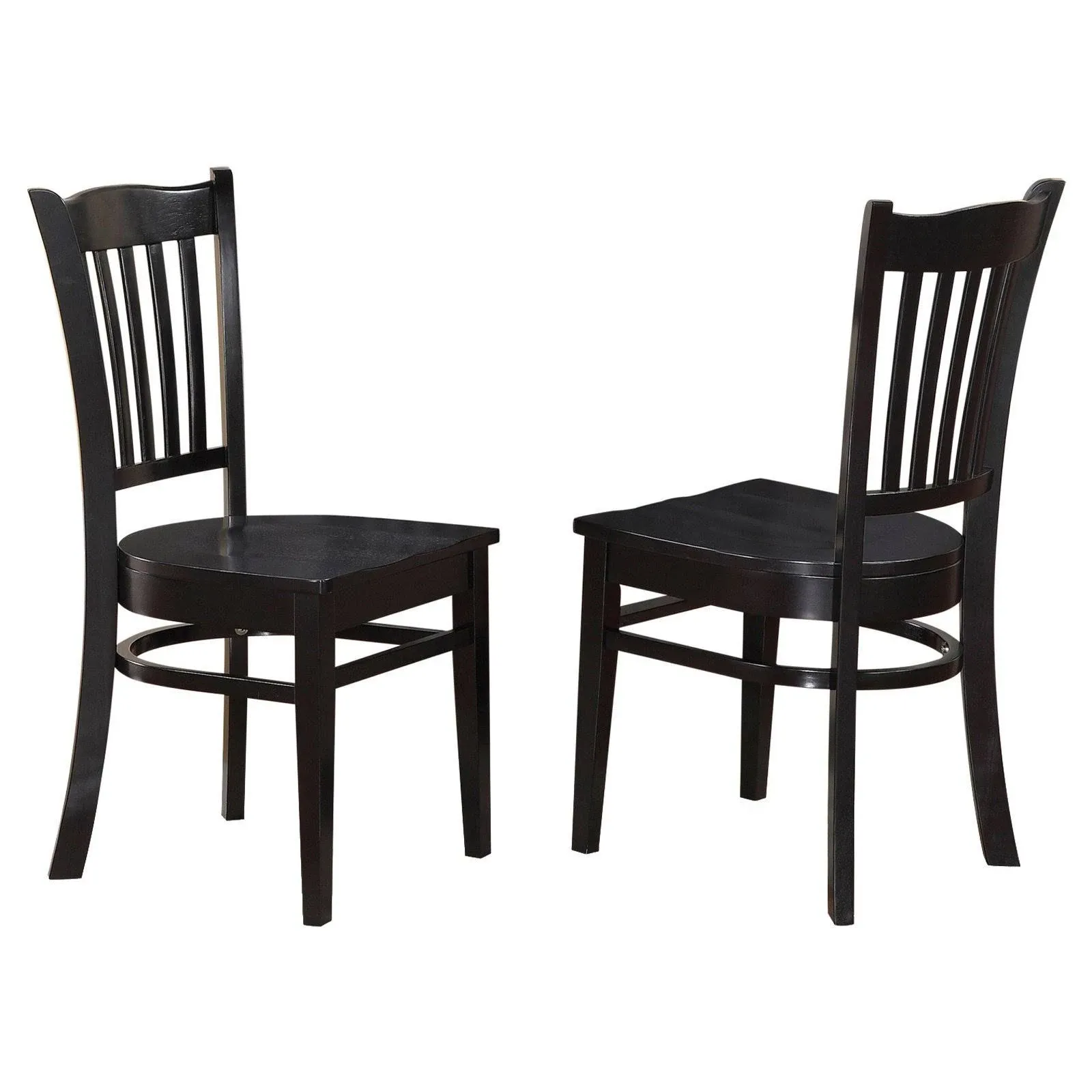 East West Furniture Groton Dining Chair With Wood Seat