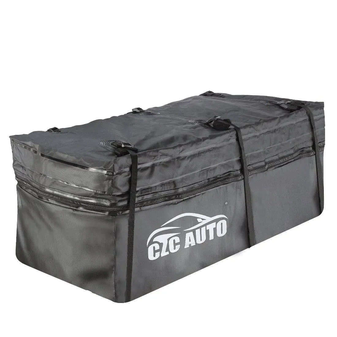 CZC Auto Expandable Hitch Cargo Carrier Bag 9.5 Cu. ft Extends to 11.6 Cu. ft, Waterproof/Rainproof/Weatherproof, for Car Truck SUV Vans' Hitch