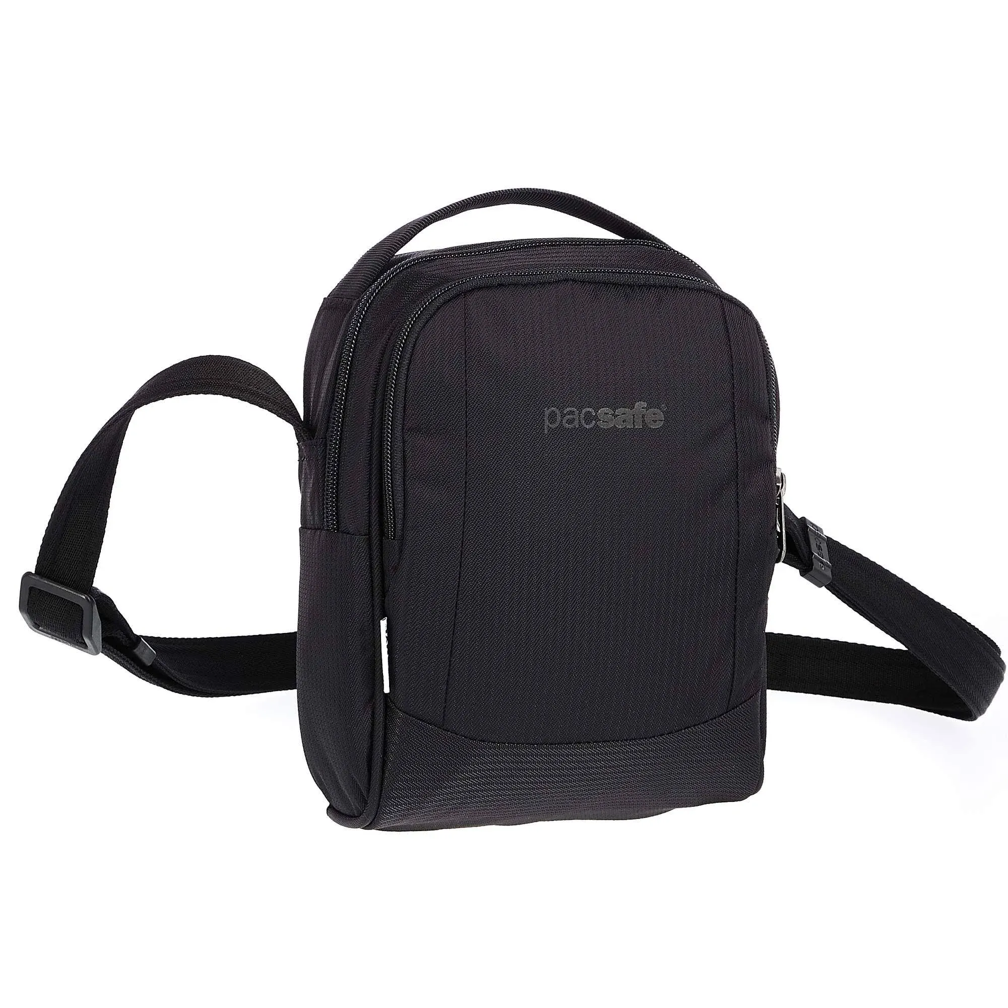 Pacsafe Metrosafe LS100 ECONYL Anti-Theft Crossbody Bag Black