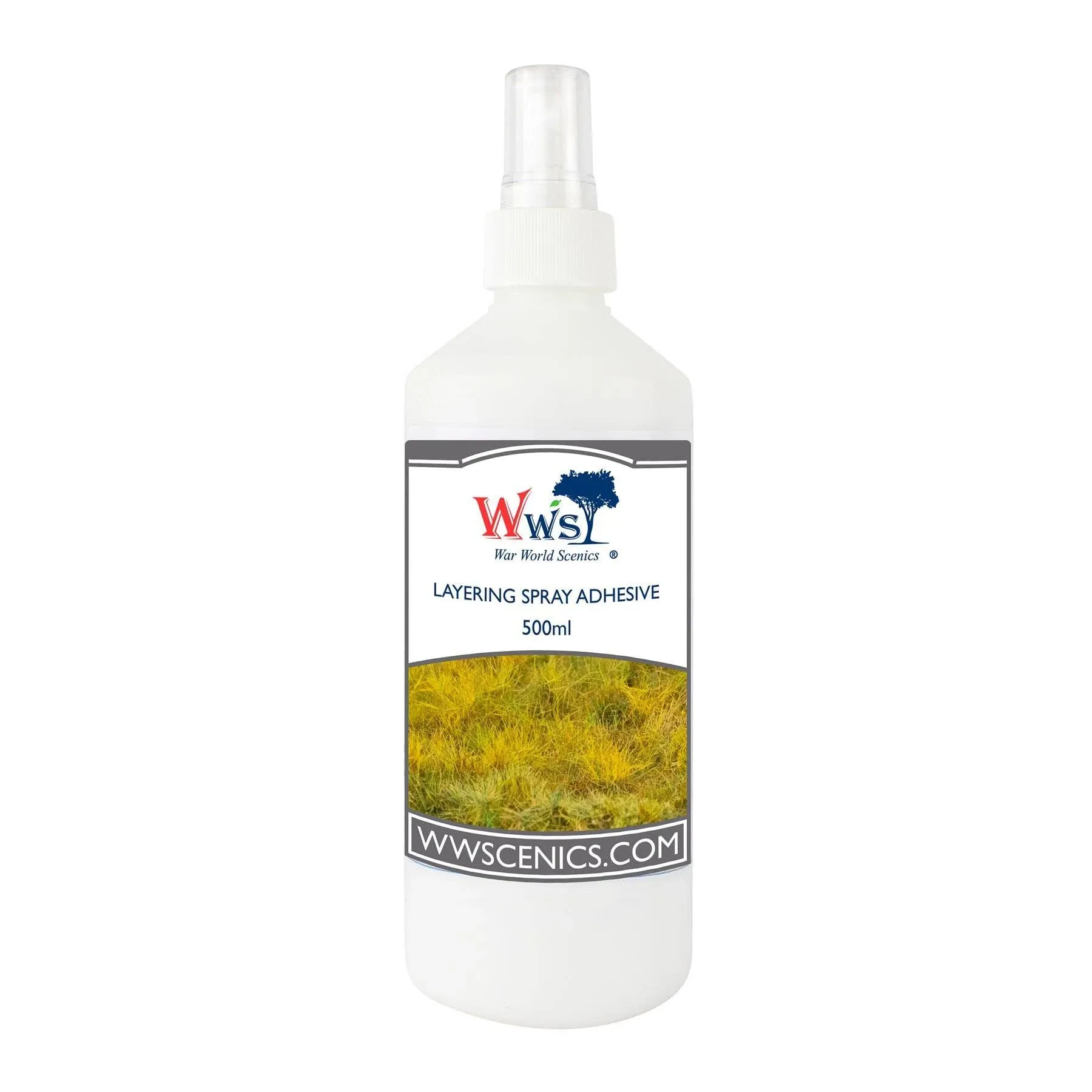 WWS Static Grass Layering Spray 500ml for Railway Modelling &amp; Wargame Terrain