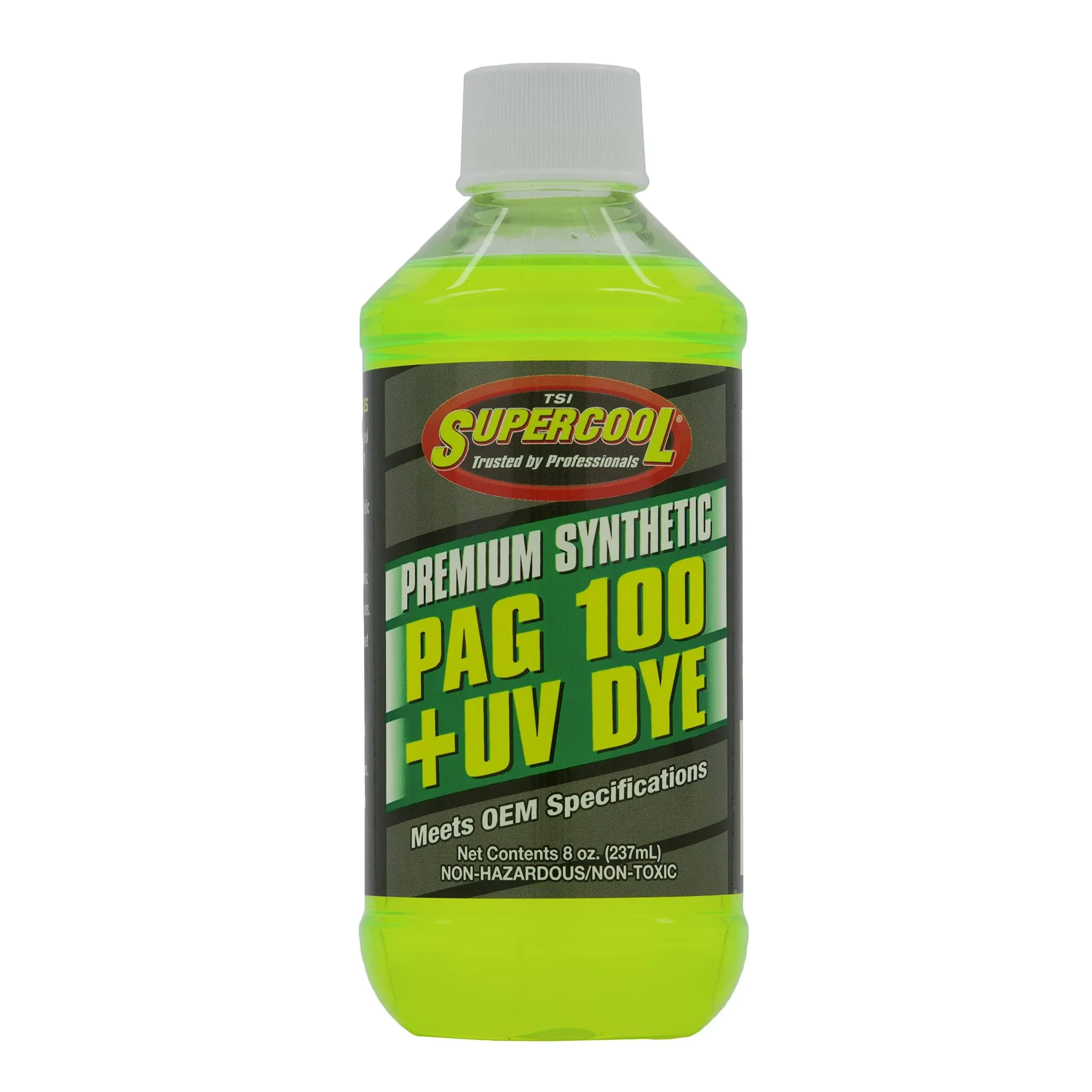 Supercool PAG Oil 100 Viscosity 8 oz. + U/V Dye, P100-8D