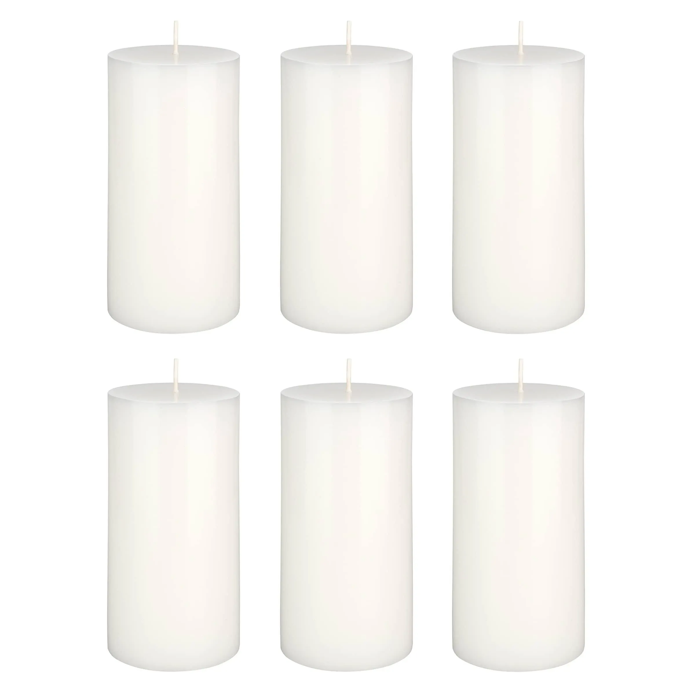 Mega Candles 1 pc Unscented White Round Pillar Candle, Hand Poured Premium Wax Candles 3 Inch x 6 Inch, Home Décor, Wedding Receptions, Baby Showers, Birthdays, Celebrations, Party Favors & More