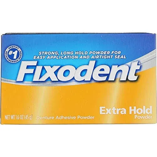 Fixodent Denture Adhesive Extra Hold Powder