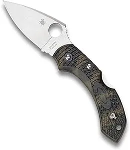 Spyderco Dragonfly 2 Folding Knife 2-5/16" VG10 Satin Plain Blade, Zome Green FRN Handles, Lockback - C28ZFPGR2