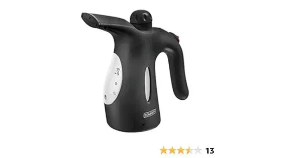 Dominion SteamMax™ Portable Handheld Garment Steamer - Ideal for Home or Travel, Fast Heating, Removes Wrinkles on Clothes and Fabric, ETL Certified (Black)