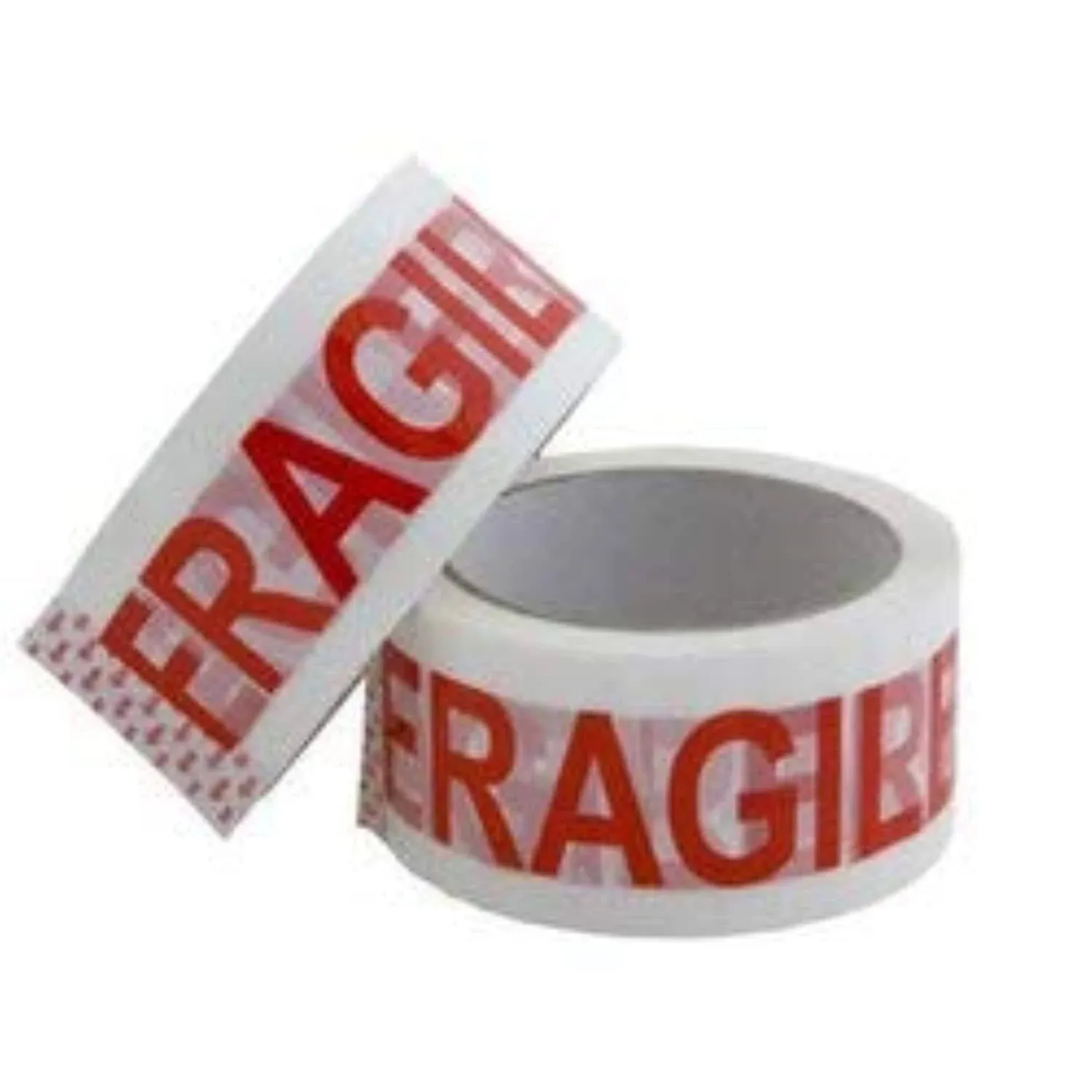 Prinko 6 Rolls Fragile Handle with Care Carton Box Shipping Sealing Tape, 2 Inc