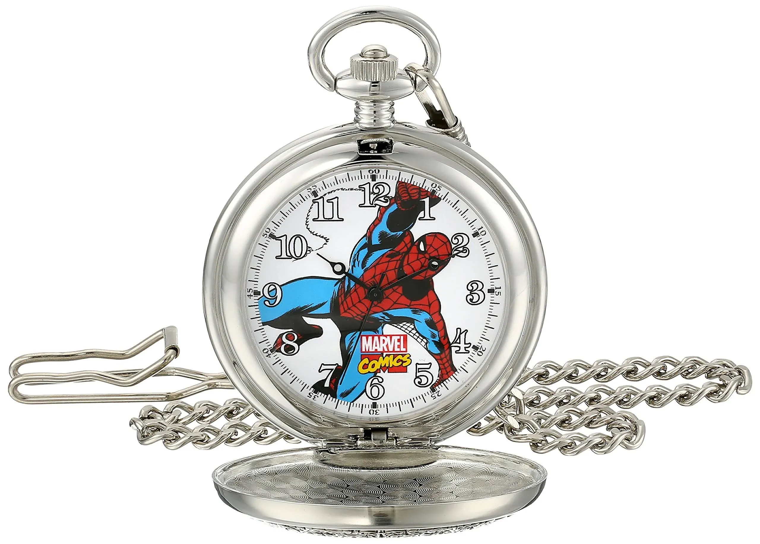 Marvel Boys Spiderman w/Chain Pocket Watch