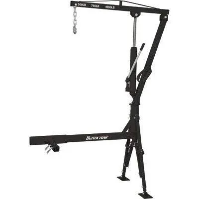 Ultra-Tow Hydraulic Hitch-Mount Truck Crane, 1000-Lb. Capacity