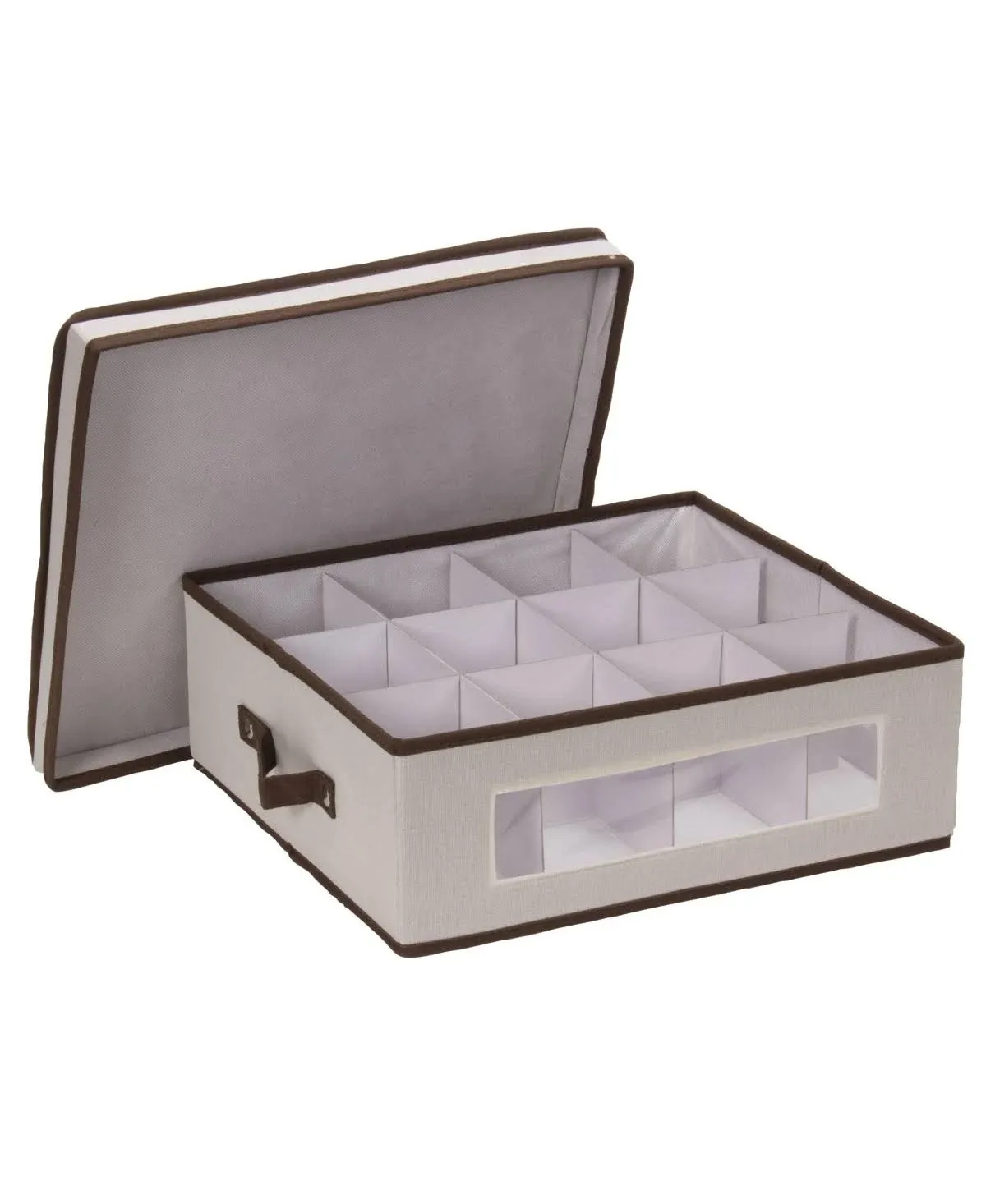 Cup Storage Chest Canvas with Trim Strong and durable boxes are attractively