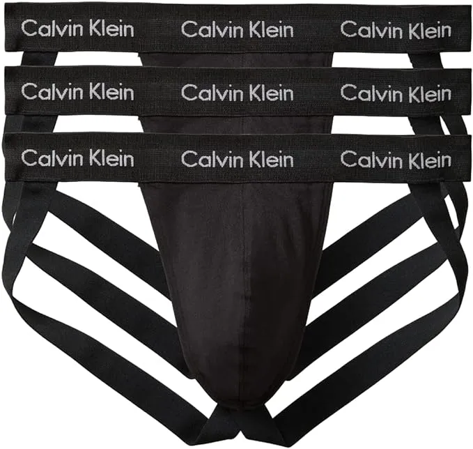 Calvin Klein Men's Cotton Stretch 3-Pack Jock Strap