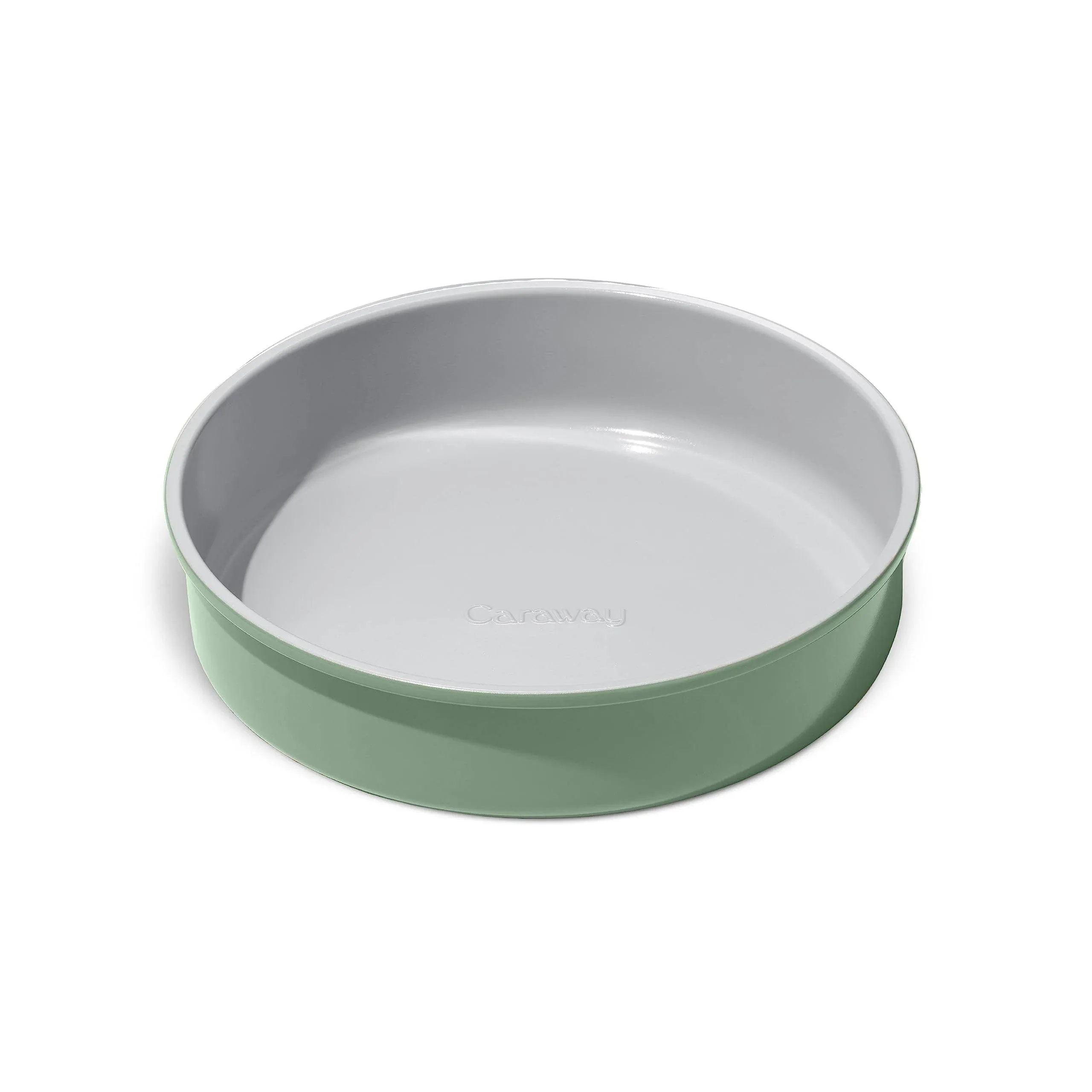 Caraway Ceramic Nonstick 9"" Round Cake Pan In Sage