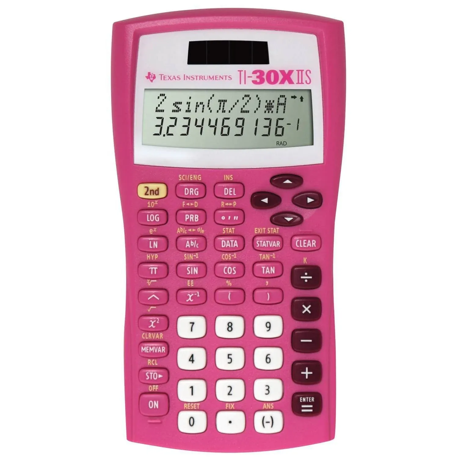 Texas Instruments Ti-30x IIs 2-Line Scientific Calculator, Pink