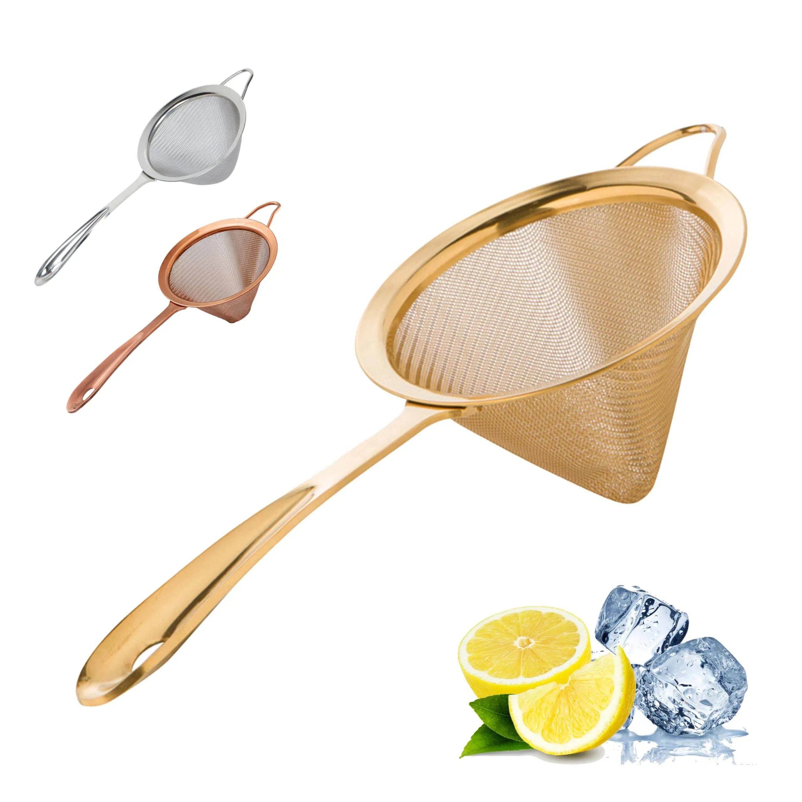 Gold Fine Mesh Strainer