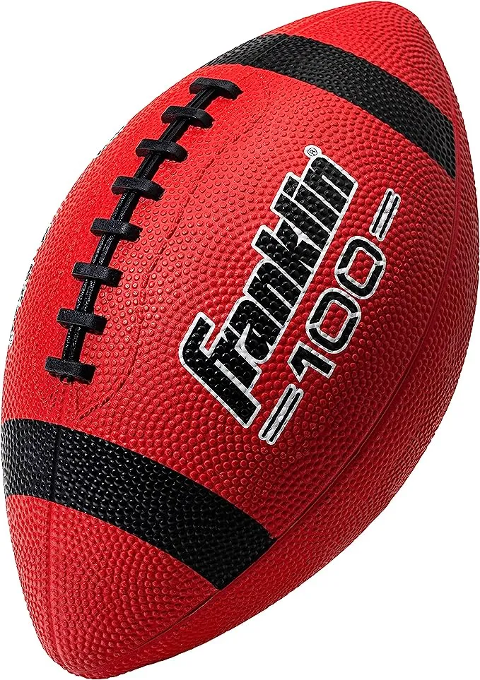 Franklin Sports Grip - Rite 100 Rubber Junior Football - Brown