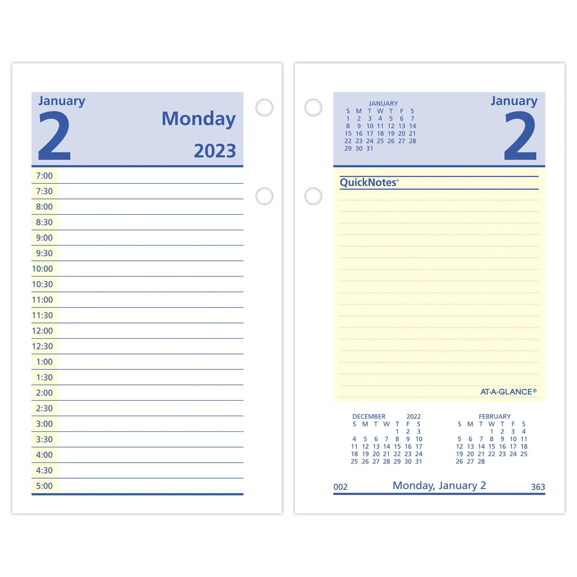 At-A-Glance QuickNotes Desk Calendar Refill