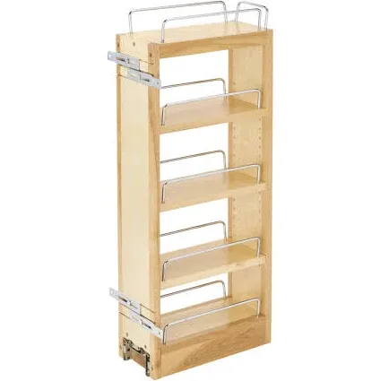 Rev-A-Shelf 448-Wc-5C Pull-Out Wood Wall Cabinet Organizer, Natural