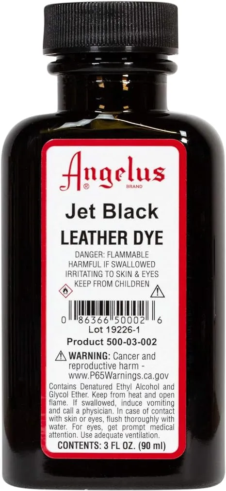 Angelus Leather Dye 3 ounce (Black)