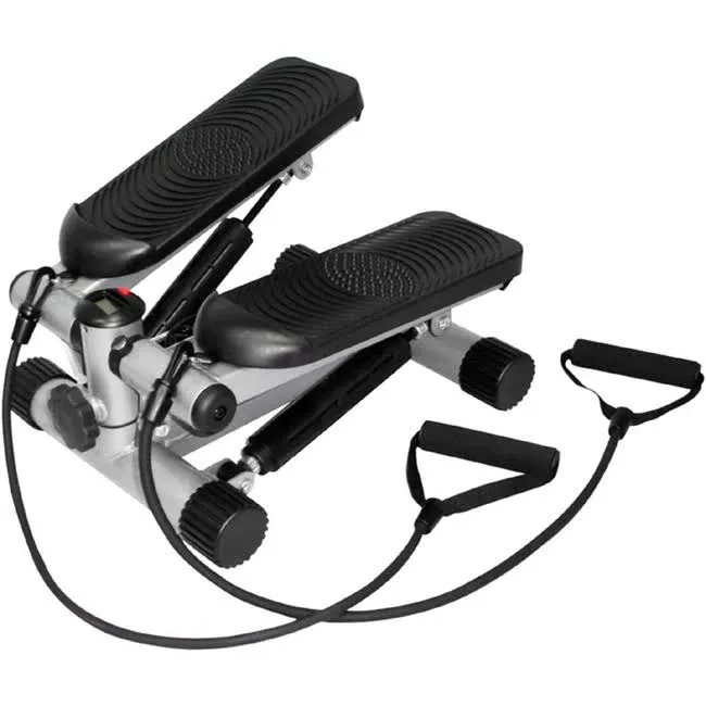 Sunny Health & Fitness Mini Stepper Stair Stepper Exercise Equipment with Resistance Bands