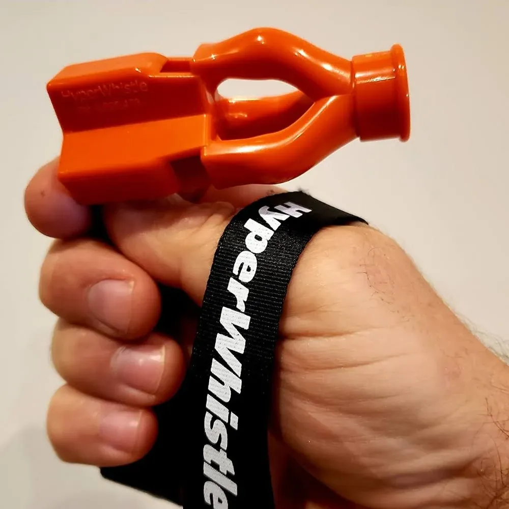 HyperWhistle The Original Worlds Loudest Whistle up to 142db Loud, Very Long Range, for Referee, Coaches, Instructors, Sports, Teachers, Life Guard, Self Defense, Survival, Emergency uses