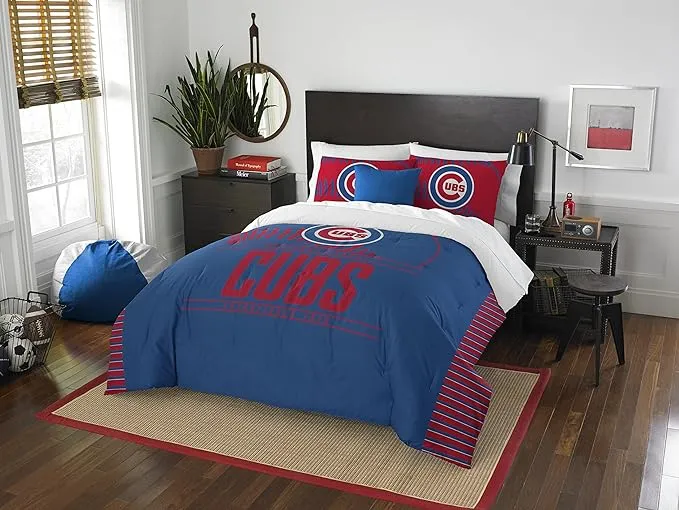 Chicago Cubs Grand Slam Full/Queen Comforter and Sham Set