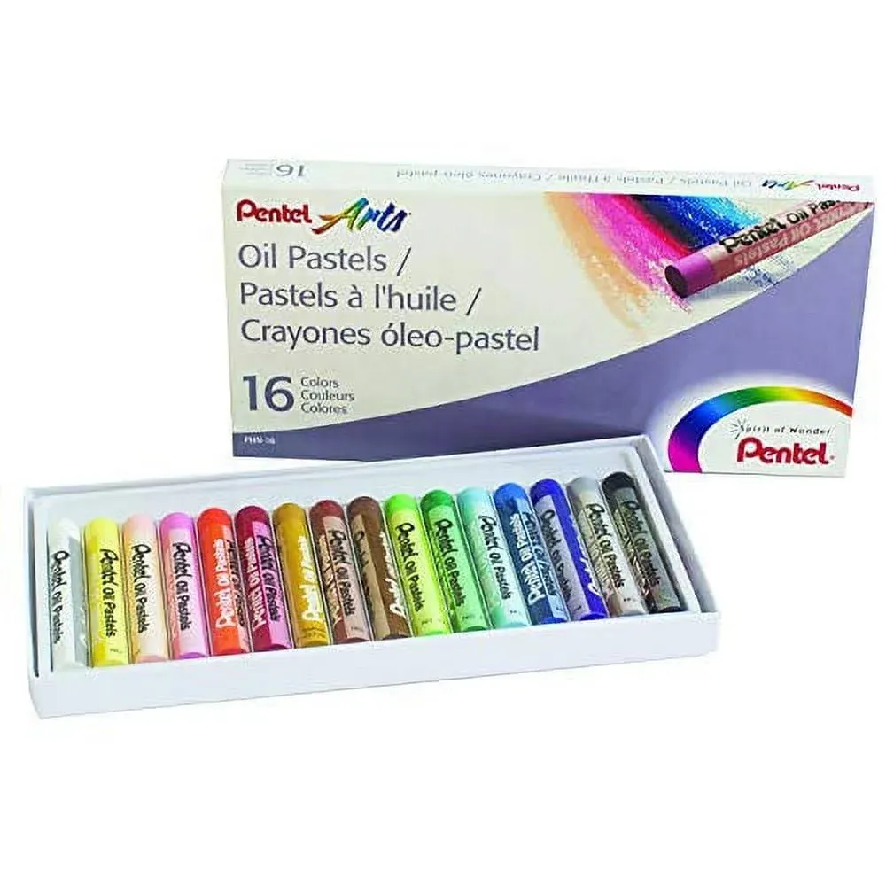 Oil Pastel Set With Carrying Case, 36 Assorted Colors, 0.38 dia x 2.38", 36/Pack