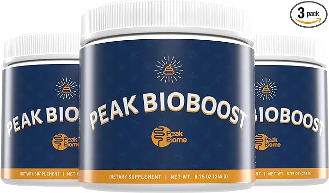 Peak BioBoost - Prebiotic Fiber Supplement - Flavorless Digestive Nutritional Supplements - Easy to Dissolve Prebiotic Powder - No Gluten, Soy or Dairy - 1 Month Supply - 30 Servings