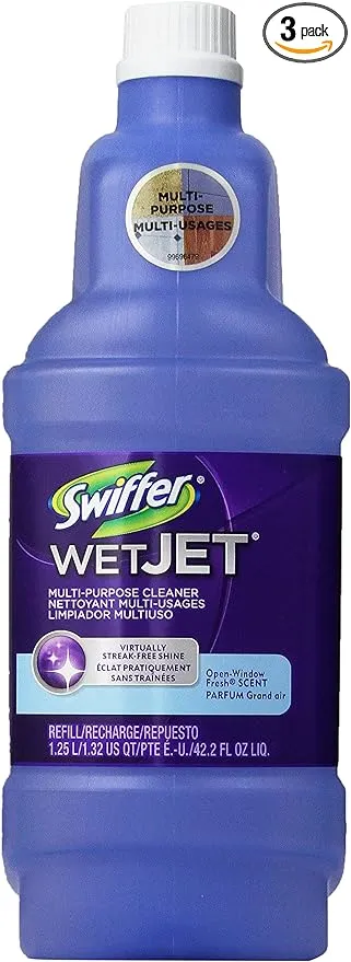 Swiffer Wetjet Multi-Purpose-Open Window Fresh Scent Cleaner (42.2 oz) 3 Refills