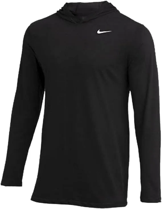 Nike Men's Dry Long Sleeve Hoodie Tee S / Black/White