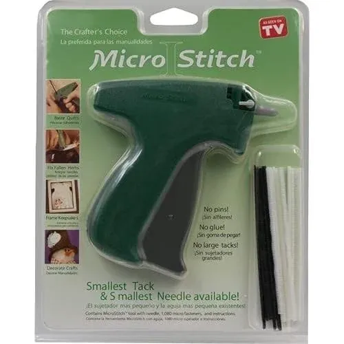 MicroStitch Tagging Gun Kit – Includes 1 Needle, 540 Black Fasteners &amp; 540 White