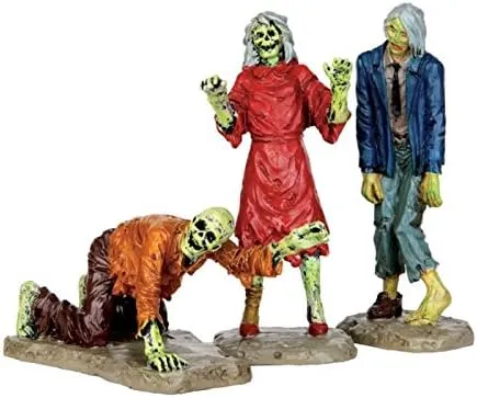 Lemax Walking Zombies, Set of 3 #42219