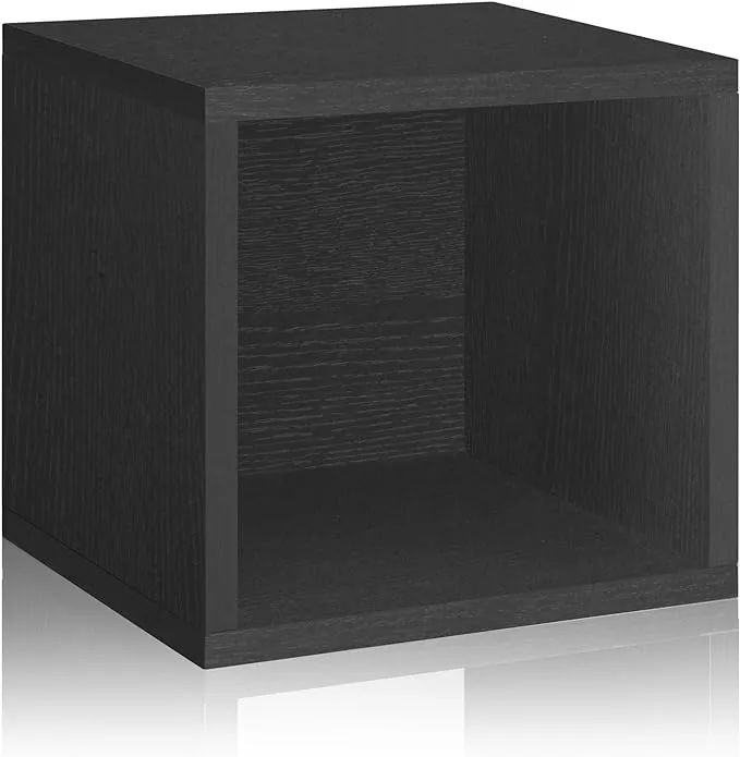 Way Basics Eco Stackable Storage Cube Black