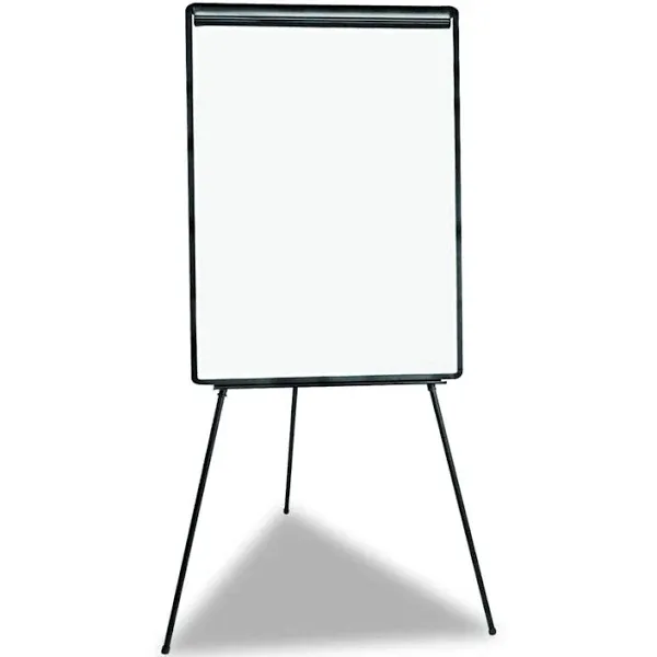 Universal UNV43032 29" x 41" White and Black Light Weight Tripod Style Dry Erase Easel