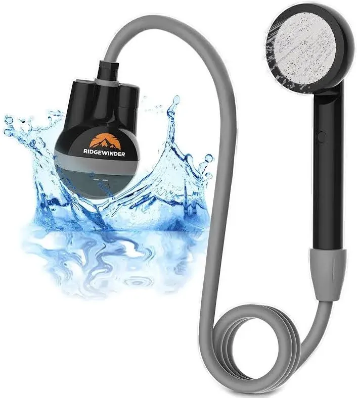 Ridgewinder Portable Shower for Camping - Camp Shower with Rechargeable Battery