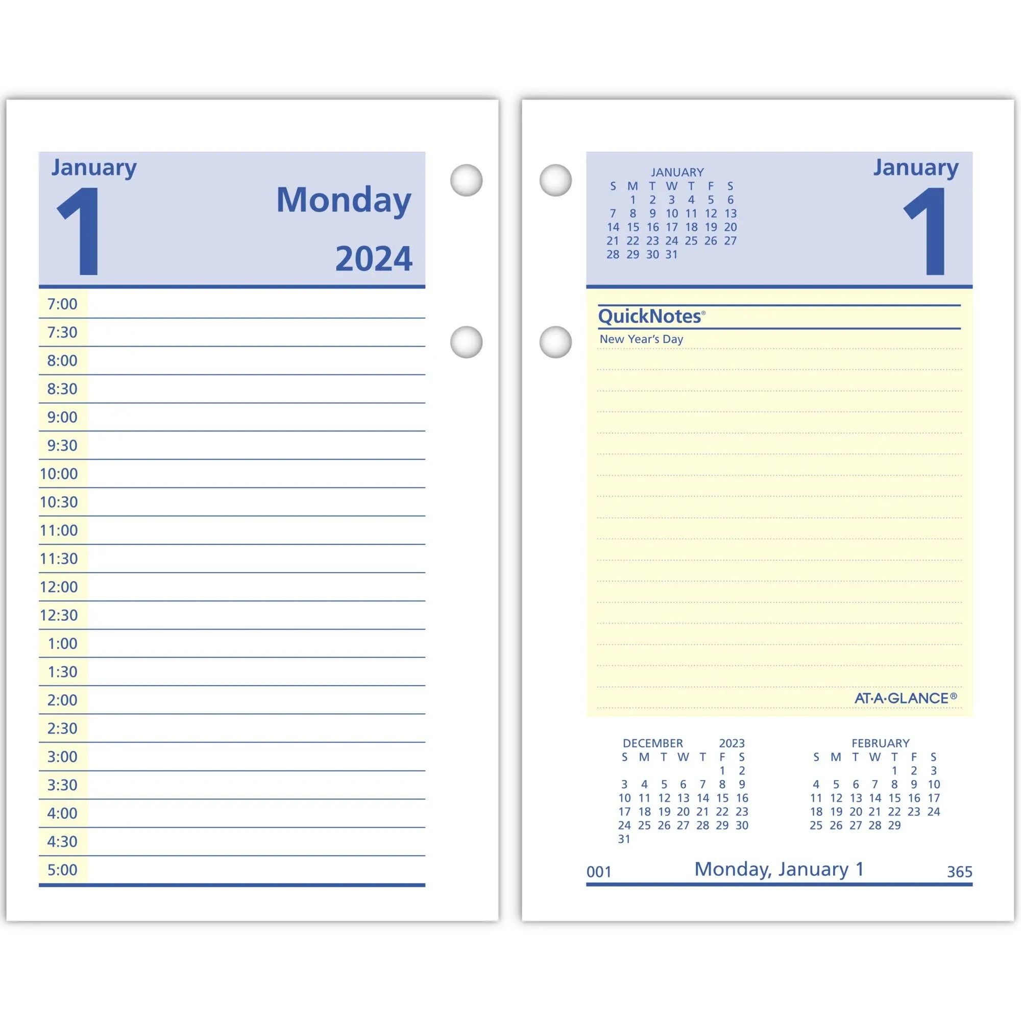 At-A-GLANCE QuickNotes Desk Calendar Refill