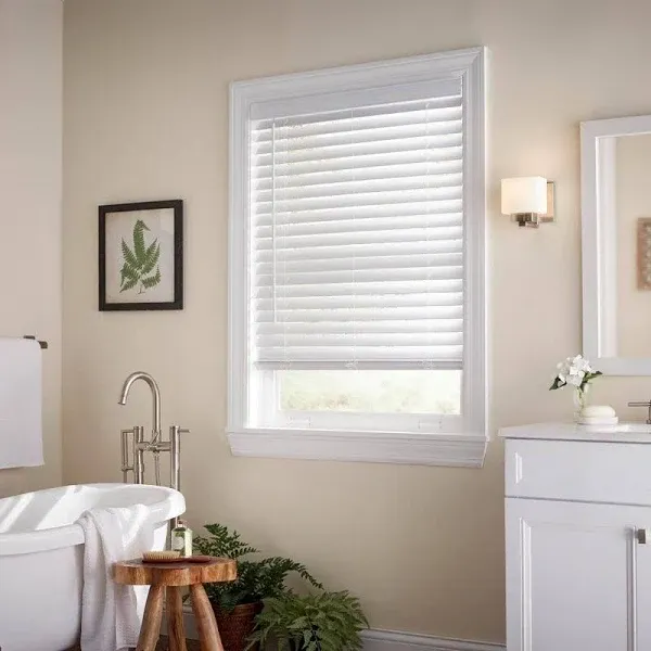 Cordless Faux Wood Blinds for Windows