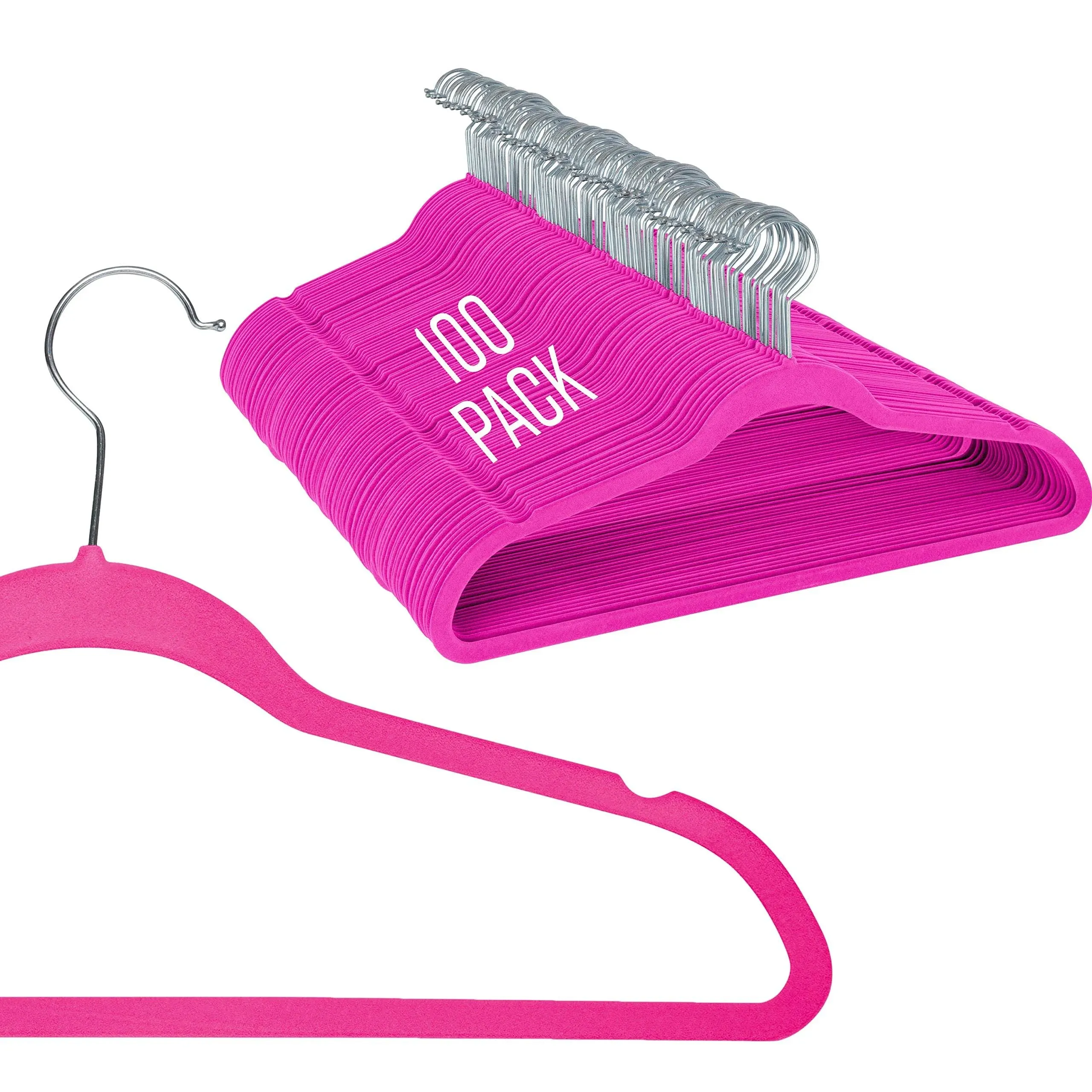 Simplify Slim Velvet Clothes Hangers | 100 Pack | Non-Slip | Shirts | Suit ...