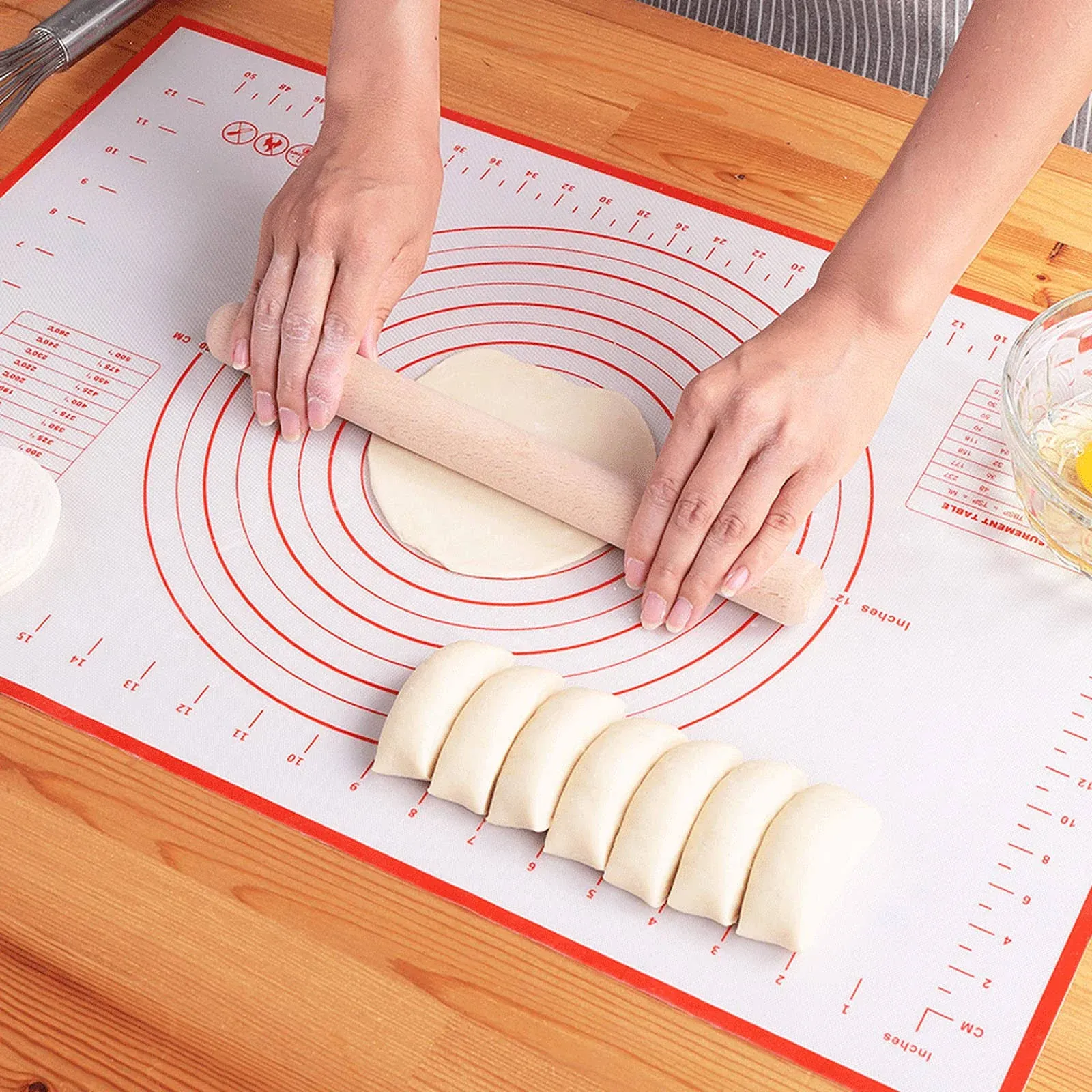 Silicone Pastry Mat Extra Thick Non Stick Baking Mat, Fondant Mat,Counter Mat,Do