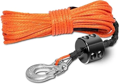 Synthetic Winch Rope Kit 1/4 x 50&#039; -As Shown Only