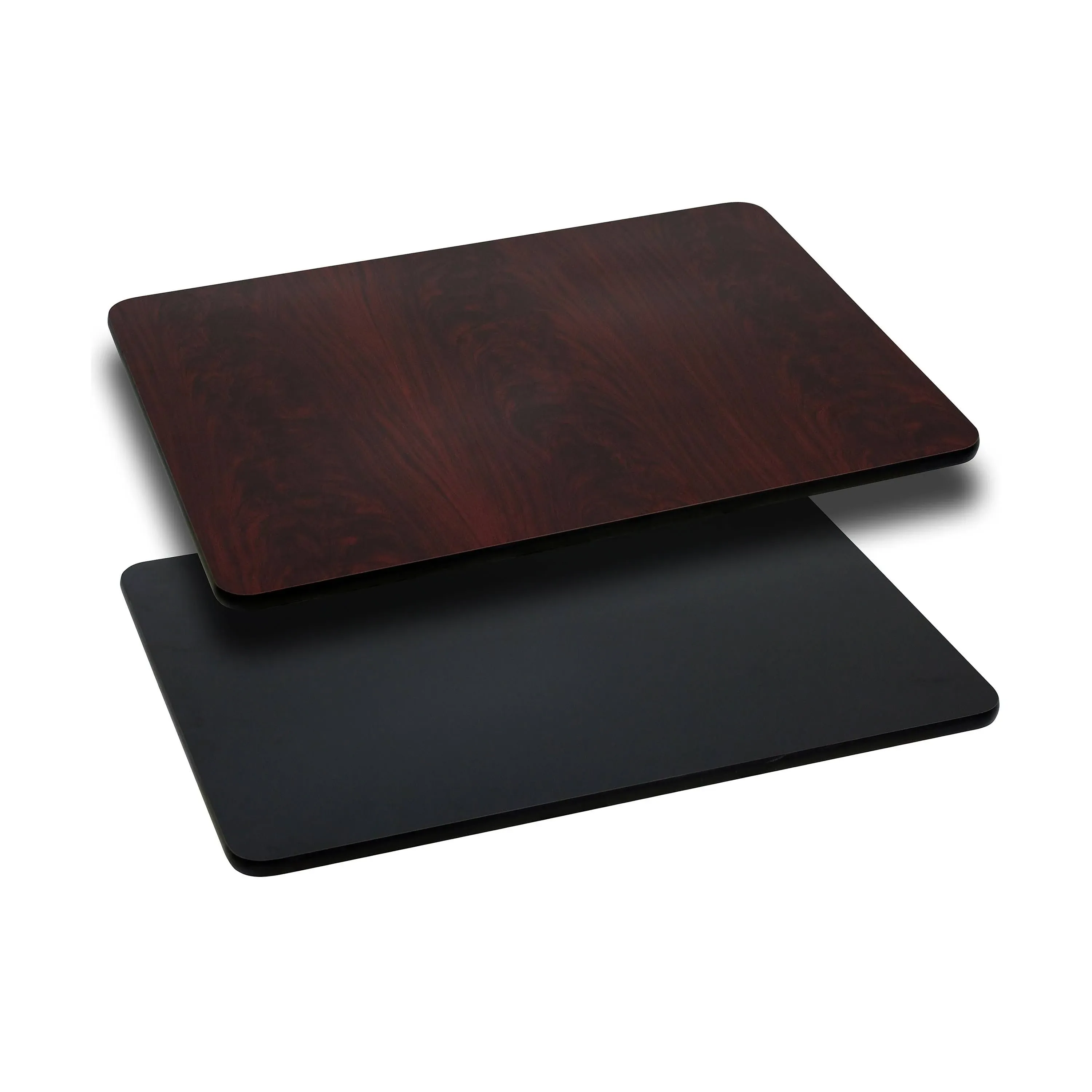 Flash Furniture 30'' x 48'' Rectangular Table Top with Black or Mahogany ...