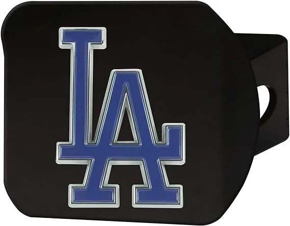 FANMATS 26621 MLB - Los Angeles Dodgers Color Hitch Cover - Black