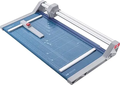 Dahle 552 Professional Rolling Trimmer, 20" Cut Length, 20 Sheet Capacity, Self-Sharpening, Automatic Clamp, German