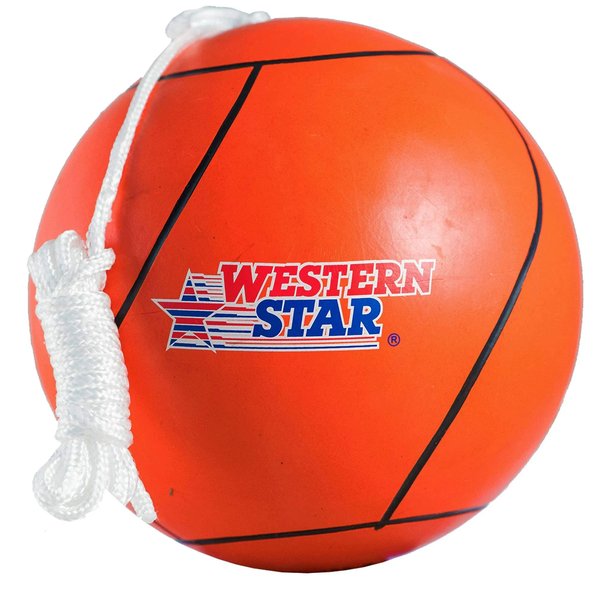 Western Star Tetherball Game Set - Soft-Touch Full size, Classic Yellow 