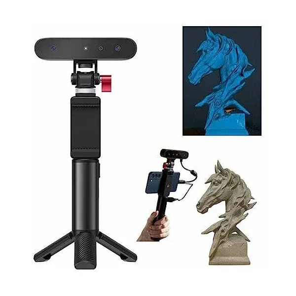 Creality 3D Scanner CR-Scan Ferret for 3D Printing Handheld Scanner 30 FPS Scanning Speed 0.1mm Accuracy Full Color for Android Phone PC Win 10/11