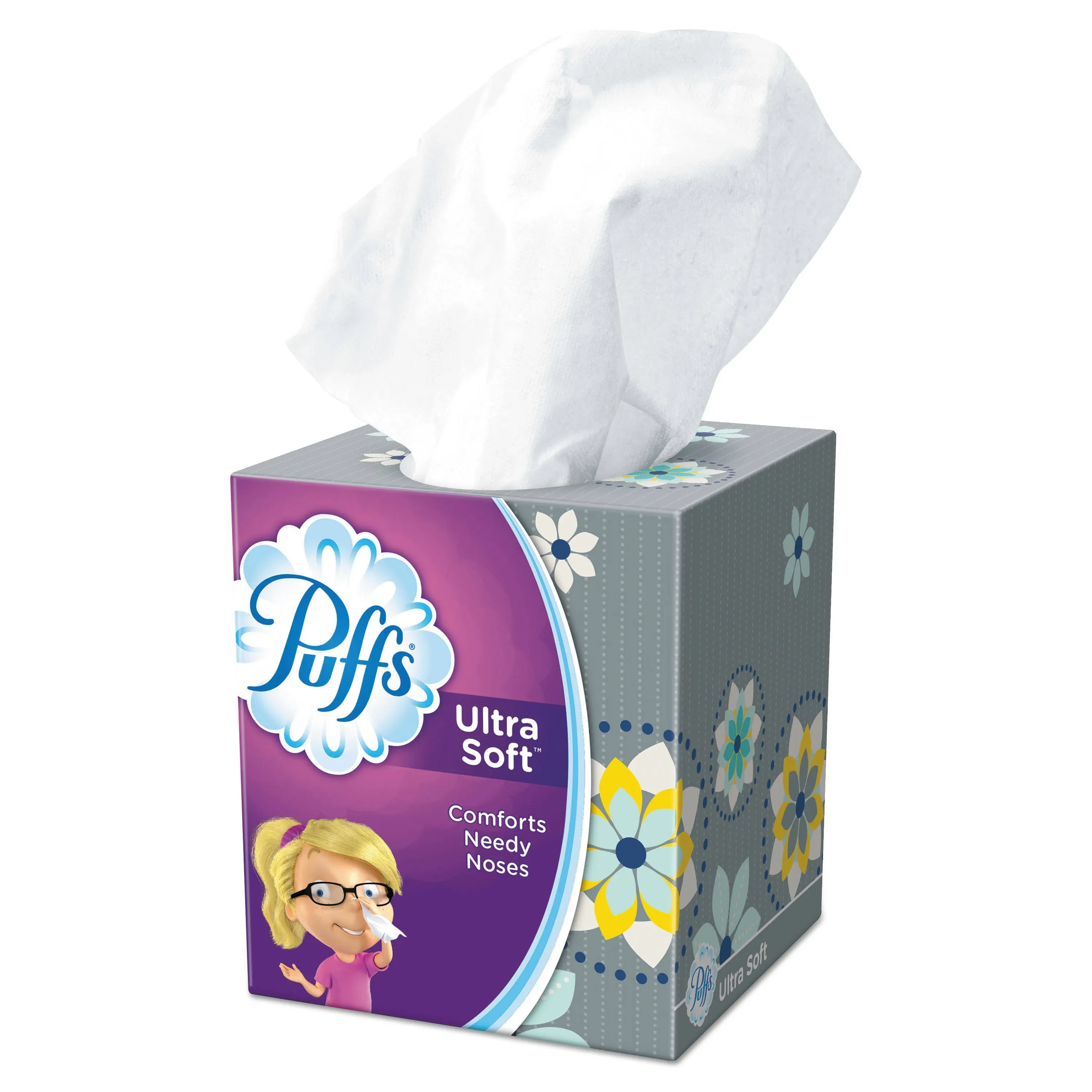Puffs Ultra Soft & Strong Facial Tissues, 56 Count (Pack of 24)
