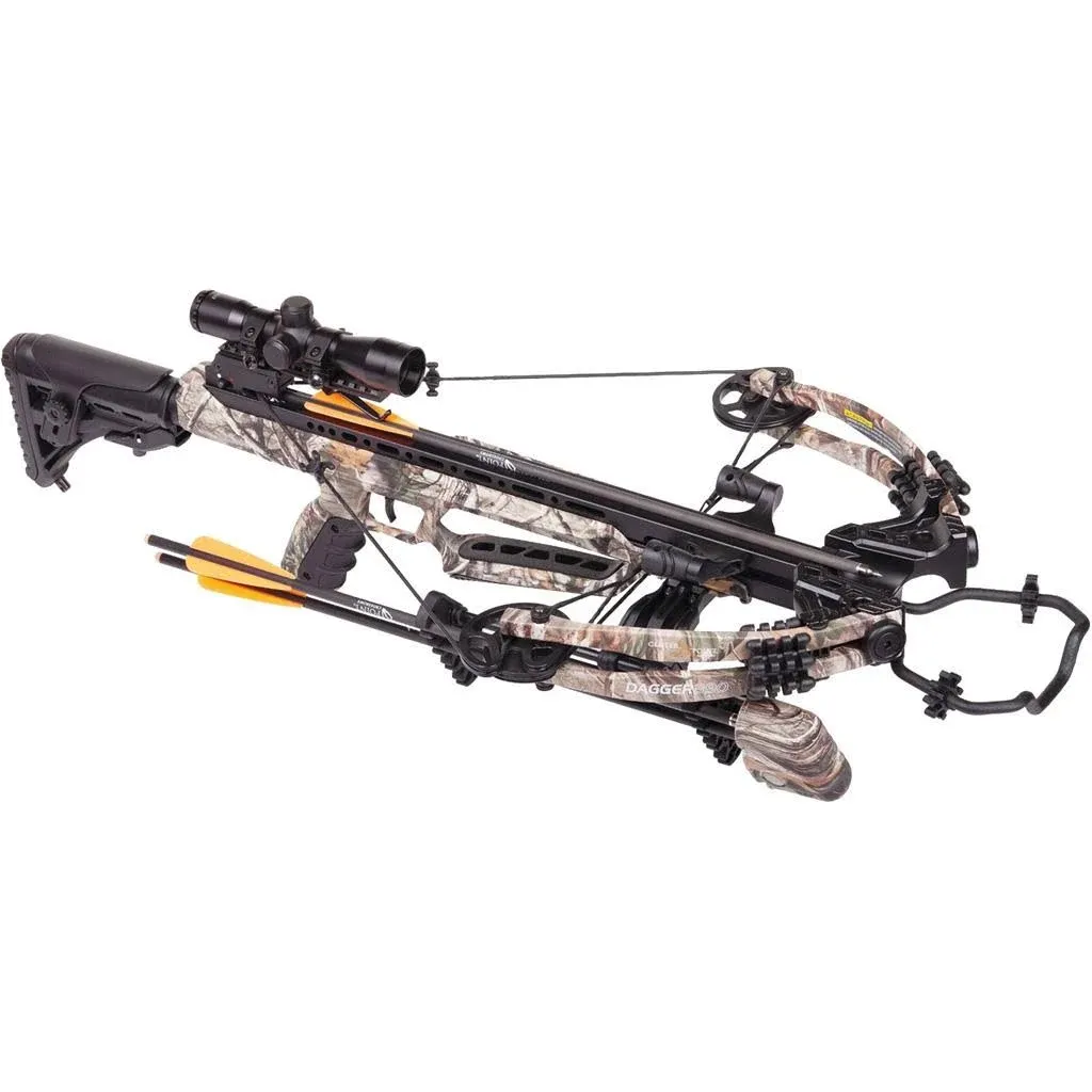 CenterPoint Archery Dagger 390 Compound Crossbow Kit, 390fps, Camo, AXCD190FCK