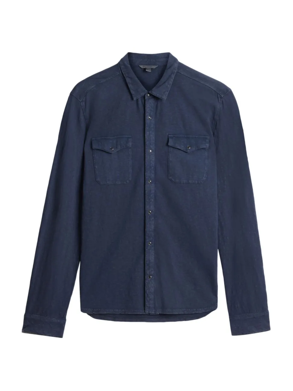 Shop John Varvatos Men's Arvon Western Shirt In Pacific Blue