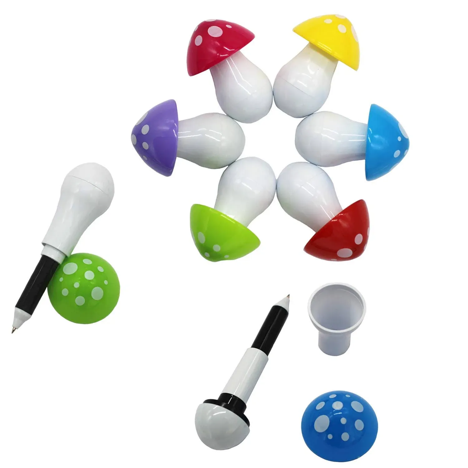 Selling Wonderful 30pcs Mushroom Ballpoint Pen Cute Cartoon Retractable For Kids