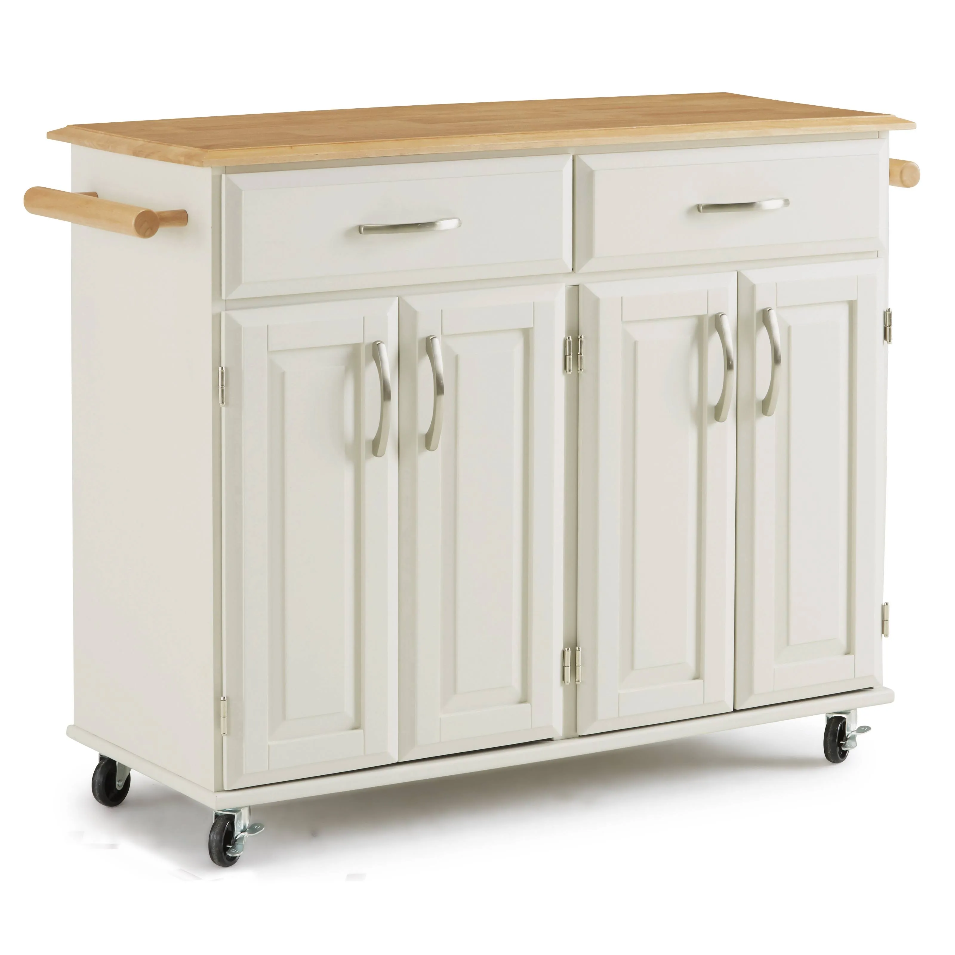 Dolly Madison White Kitchen Cart by Home Styles