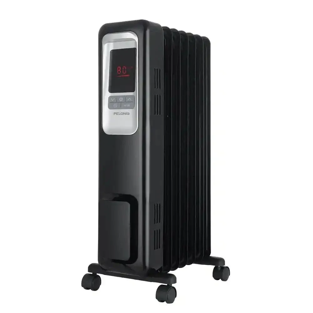 Pelonis 1,500-Watt Digital Electric Oil-Filled Radiant Portable Space Heater